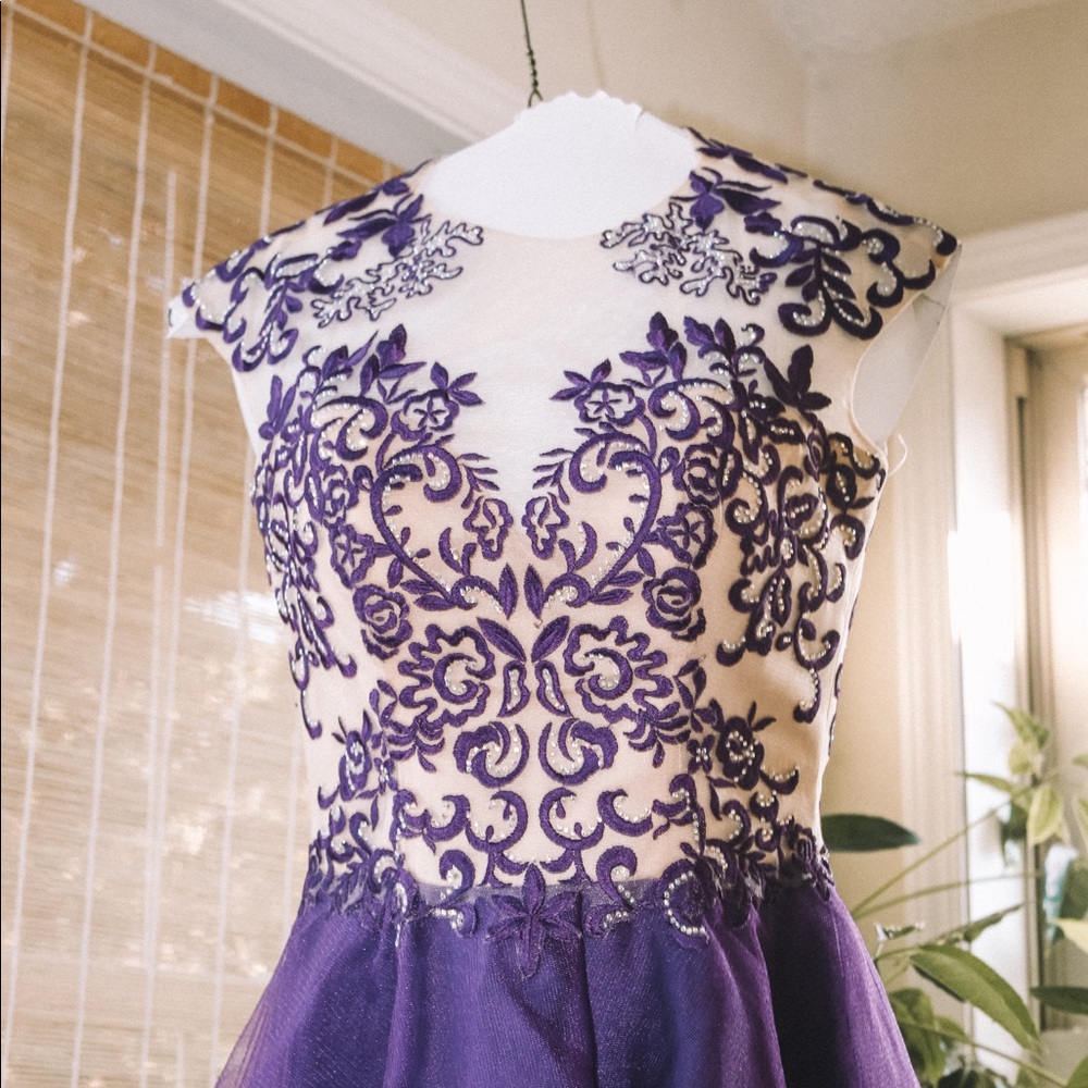 Purple homecoming dress